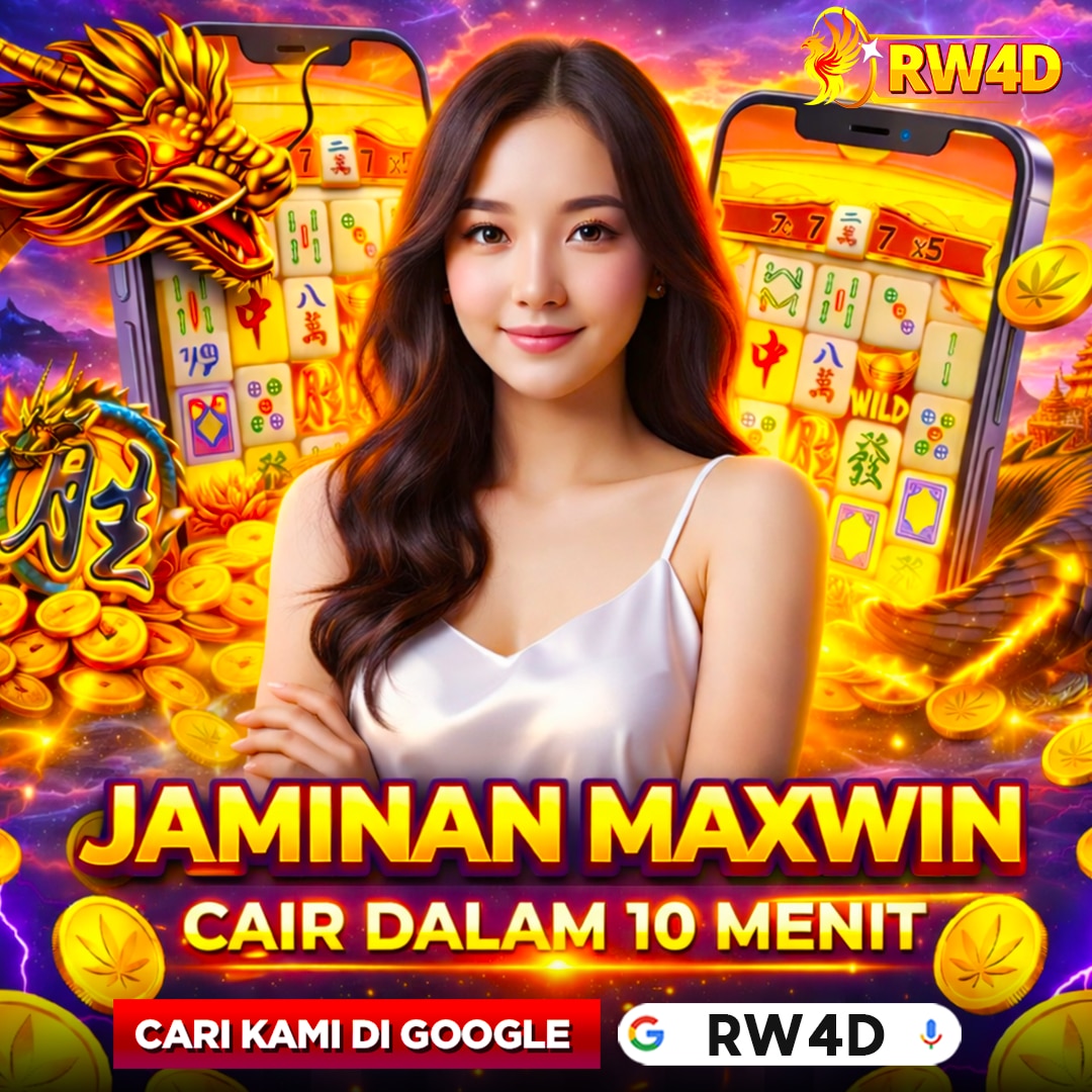 Poster RW4D berwarna ungu emas dengan tokoh dan ilustrasi permainan di ponsel